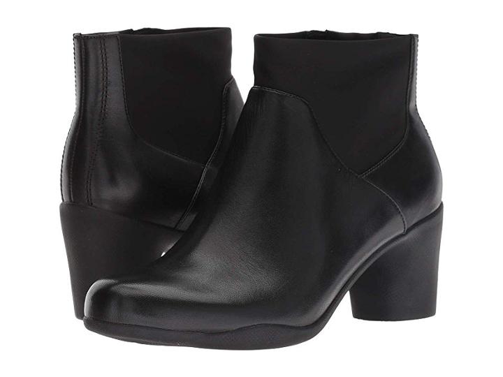 Clarks Un Rosa Mid (black Leather) Women's  Shoes