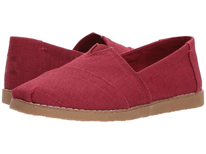 Toms Alpargata Crepe (henna Red Heritage) Women's Flat Shoes