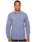 Brixton Olson Long Sleeve Woven Shirt (indigo) Men's Long Sleeve Button Up