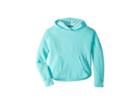 The North Face Kids Long And The Short Of It Pullover Hoodie (little Kids/big Kids) (mint Blue Heather) Girl's Sweatshirt
