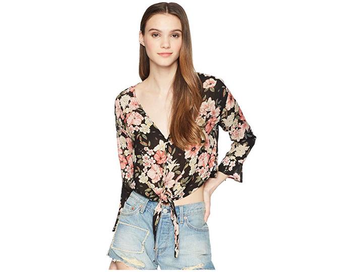 Billabong Girl Crush Woven Top (black) Women's Clothing