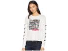 Rvca Grillo Bone Long Sleeve Shirt (vintage White) Women's Clothing