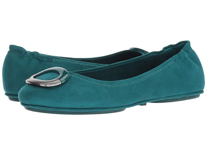 Bandolino Fanciful (dark Green Fabric) Women's Flat Shoes