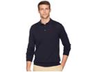 Perry Ellis Cotton Modal Polo Sweater (dark Sapphire) Men's Sweater