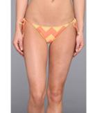 O'neill Ziggy Stripe Tie Side Bottom (coral) Women's Swimwear