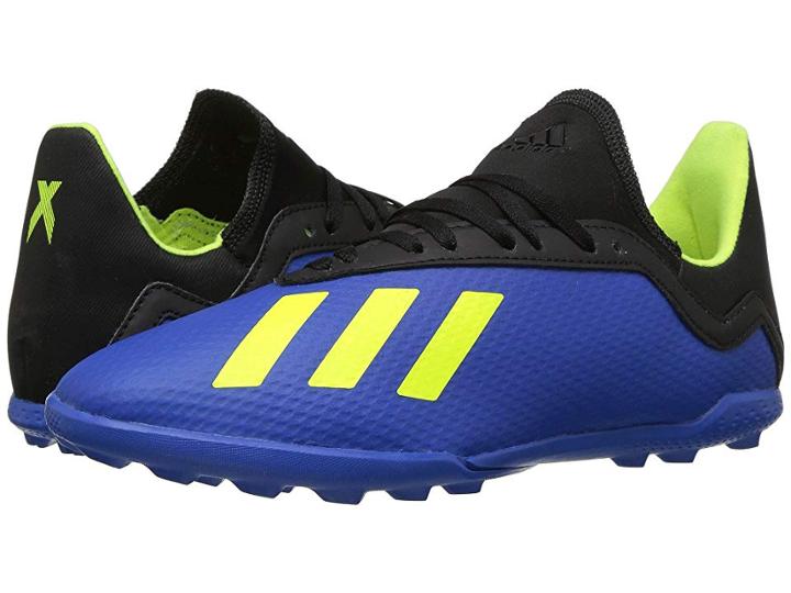 Adidas Kids X Tango 18.3 Tf Soccer (little Kid/big Kid) (blue/yellow/black) Kids Shoes