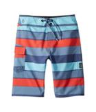 Volcom Kids Magnetic Liney Mod Boardshorts (big Kids) (wrecked Indigo) Boy's Swimwear