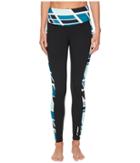 Brooks Greenlight Tights (black/ocean Wave) Women's Casual Pants