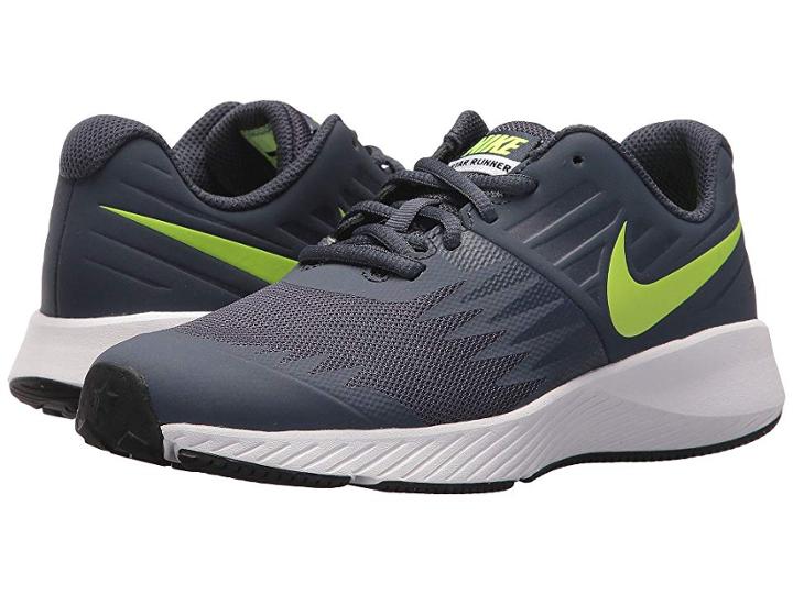 Nike Kids Star Runner (big Kid) (thunder Blue/volt/white/obsidian) Boys Shoes