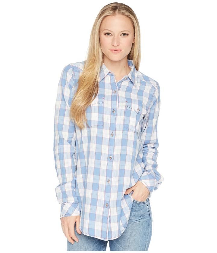 Kavu Billie Jean Shirt (riviera) Women's Long Sleeve Button Up