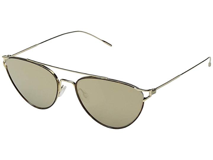 Oliver Peoples Floriana (gold/dark Tortoise Black/taupe Flash Mirror) Fashion Sunglasses