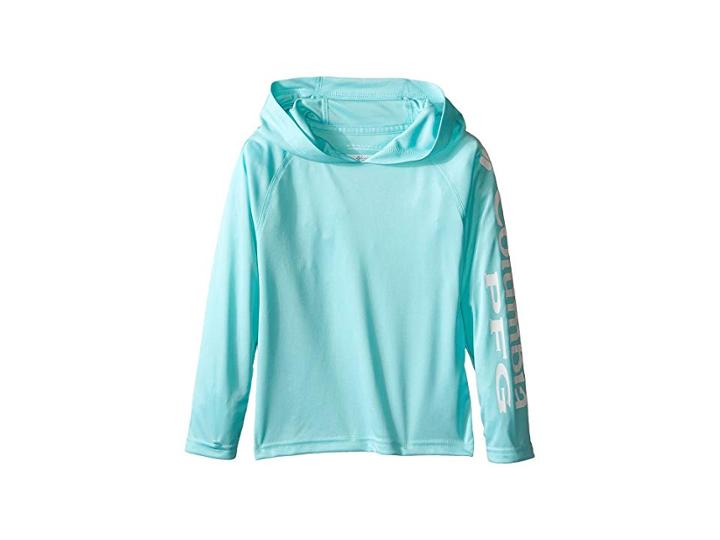 Columbia Kids Terminal Tackletm Hoodie (little Kids/big Kids) (gulf Stream) Boy's Sweatshirt