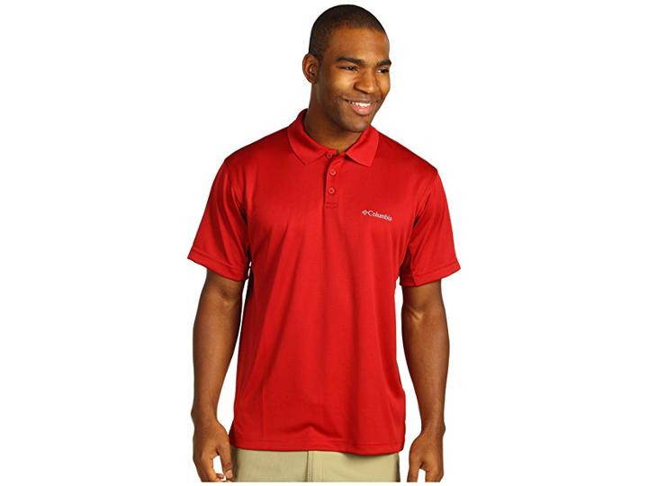 Columbia New Utilizertm Polo (red Velvet) Men's Short Sleeve Pullover