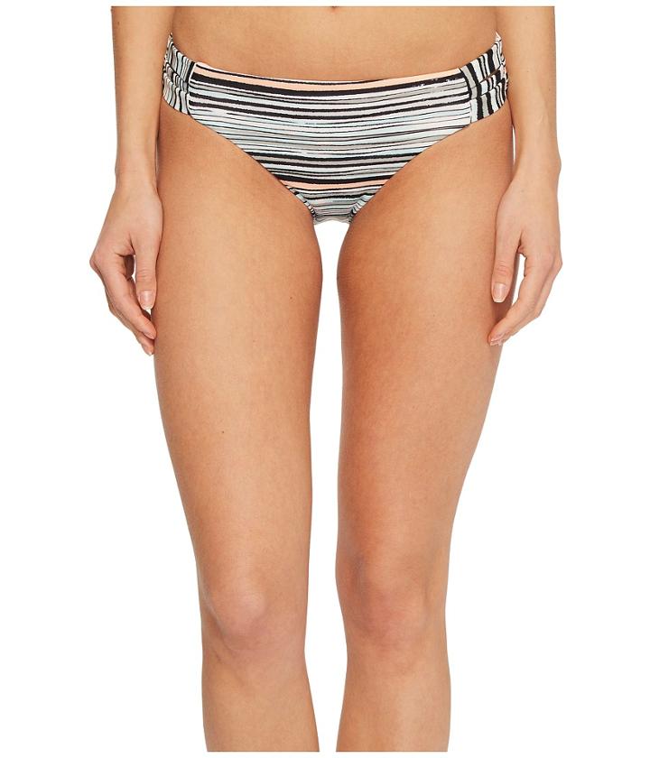 Roxy Girl Of The Sea 70s Bikini Bottom (marshmallow Alexa Stripe) Women's Swimwear