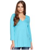 Lilla P 3/4 Sleeve Tunic (capri) Women's Blouse