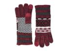 Smartwool Dazzling Wonderland Gloves (tibetan Red) Extreme Cold Weather Gloves