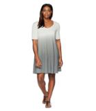 Life Is Good Swing Dress (slate Gray Dip-dye) Women's Dress