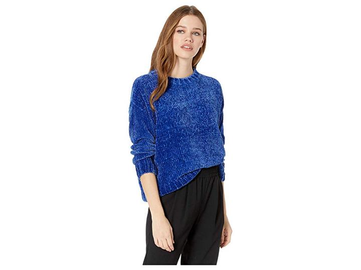 Sanctuary Chenille Pullover Sweater (electric Blue) Women's Sweater