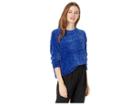 Sanctuary Chenille Pullover Sweater (electric Blue) Women's Sweater