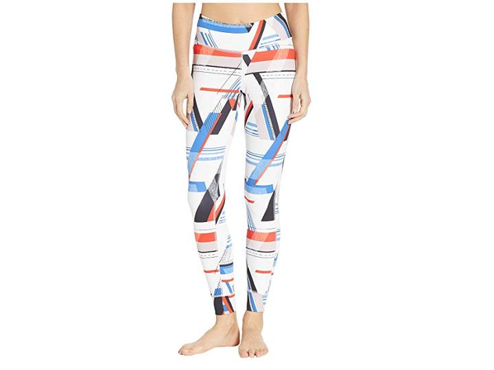 Reebok One Series Lux Bold Tights (white) Women's Casual Pants