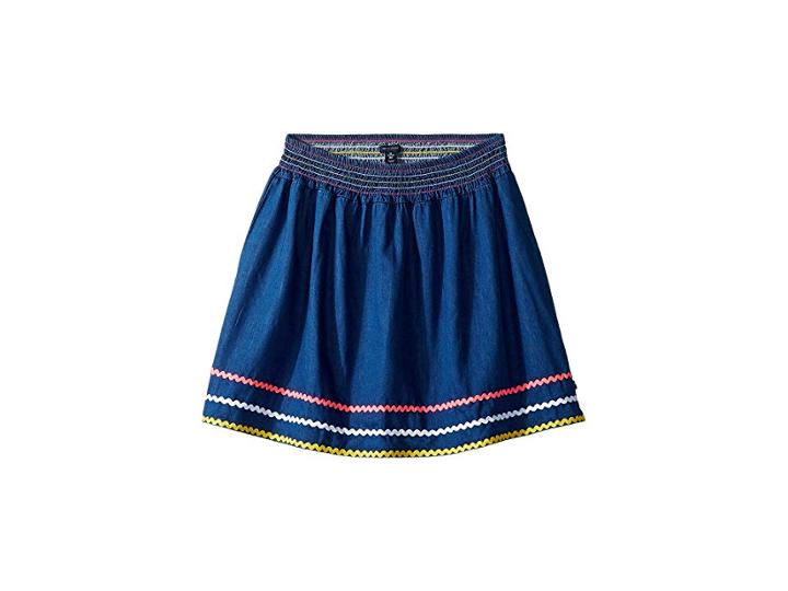 Tommy Hilfiger Kids Ric Rac Skirt (big Kids) (blueberry Blue) Girl's Skirt