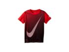 Nike Kids Optical Swoosh Dri-fit Short Sleeve Tee (little Kids) (new Red) Boy's T Shirt