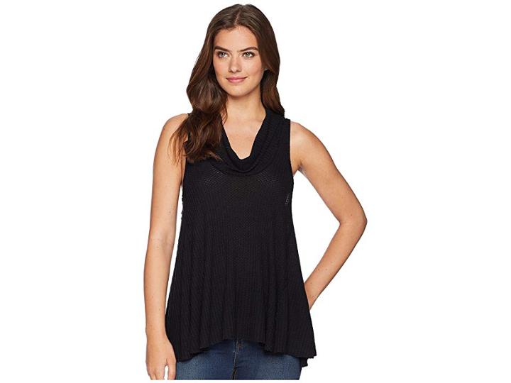 Free People Swing It Cowl (black) Women's Sleeveless