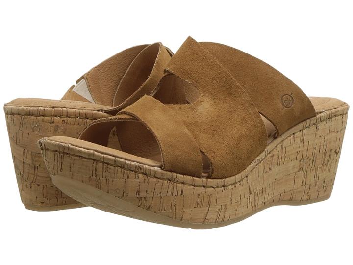 Born Padron (bark Suede) Women's Wedge Shoes