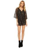 Bb Dakota Odelia Sequin Detailed Romper (black) Women's Jumpsuit & Rompers One Piece