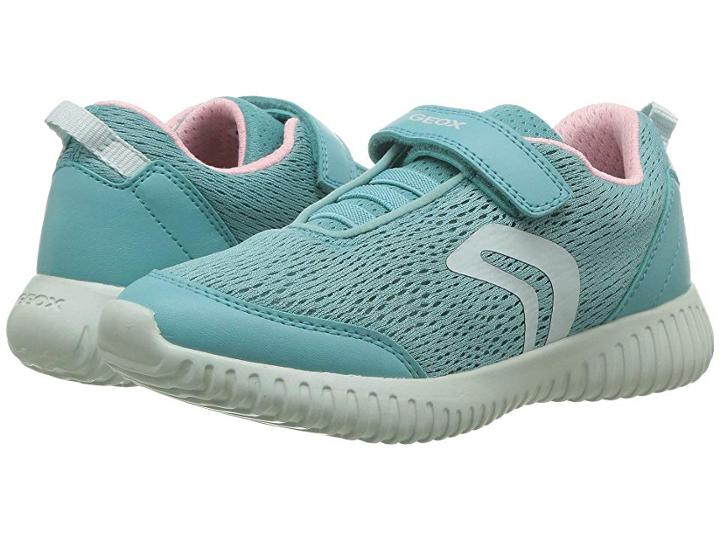 Geox Kids Waviness 3 (little Kid/big Kid) (lake) Girl's Shoes