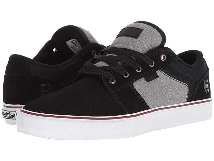 Etnies Barge Ls (black/dark Grey/silver) Men's Skate Shoes