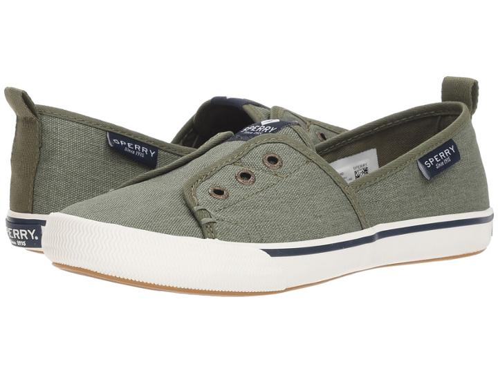 Sperry Lounge Wharf Brushed (olive) Women's Shoes