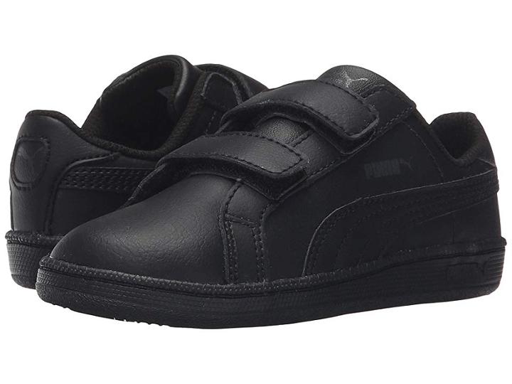 Puma Kids Smash Fun L V (toddler/little Kid/big Kid) (black/black) Boys Shoes
