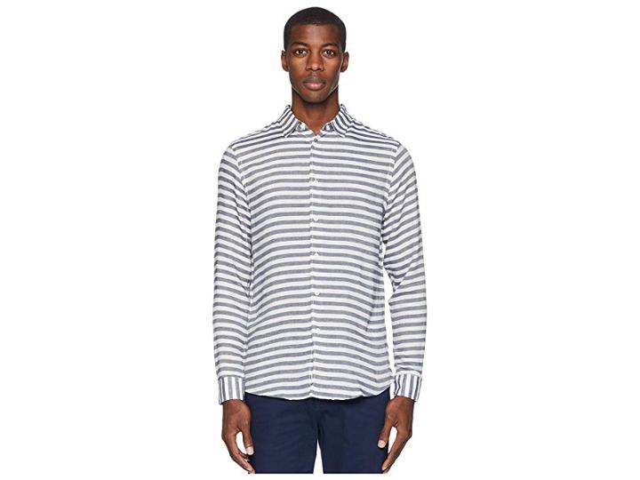 Onia Albert Shirt (deep Navy) Men's Clothing