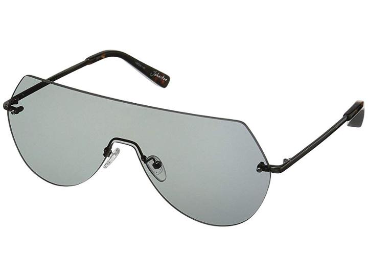 Elizabeth And James Johnston (black/smoke Mono Lens) Fashion Sunglasses