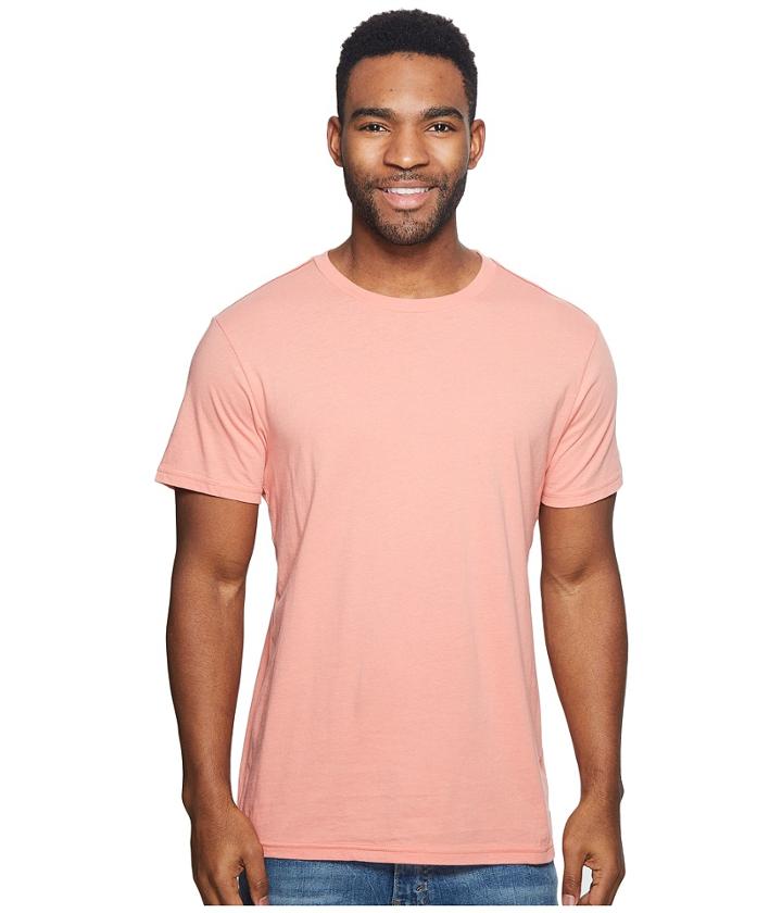 Rvca Vintage Wash Label Tee (terracotta) Men's T Shirt