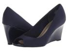 Bandolino Tufflove (navy Fabric) Women's Wedge Shoes