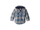 Hatley Kids Blue Plaid Full Zip Hoodie (toddler/little Kids/big Kids) (blue) Boy's Sweatshirt
