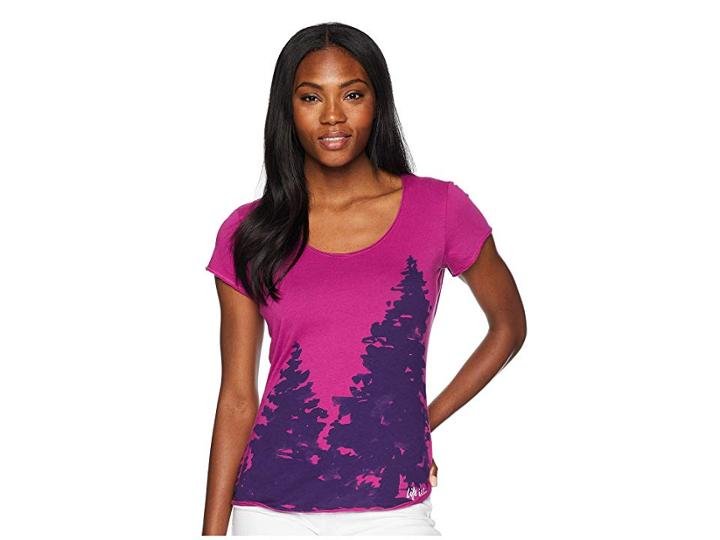 Life Is Good Evergreen Smooth Tee (sassy Magenta) Women's T Shirt