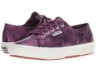 Superga 2750 Starchromw (dark Purple) Women's Lace Up Casual Shoes