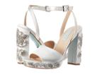 Blue By Betsey Johnson Carin (ivory Satin) High Heels