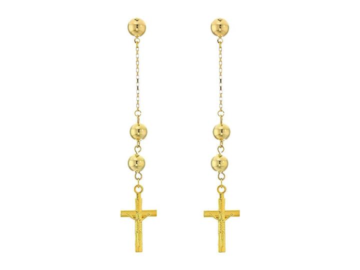 Vanessa Mooney The Faith Cross Earrings (gold) Earring