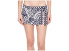 Tommy Bahama Paisley Paradise Skirted Hipster Bikini Bottom (mare Navy) Women's Swimwear