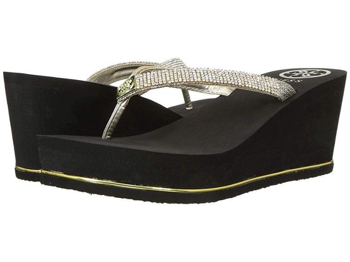 Guess Selexy (gold Fabric) Women's Shoes