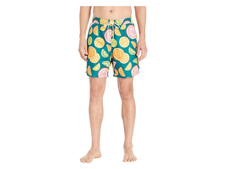 U.s. Surf Club Citrus Swim Shorts (evergreen) Men's Swimwear