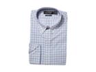 Lauren Ralph Lauren Slim Fit No-iron Cotton Dress Shirt (blue/pink Multi) Men's Long Sleeve Button Up