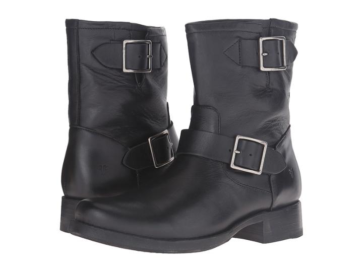 Frye Vicky Engineer (black Soft Full Grain) Women's Boots