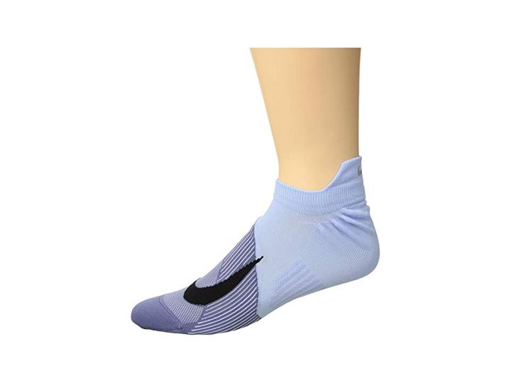 Nike Elite Lightweight Dri-fit No Show Running Socks (royal Tint/black) No Show Socks Shoes