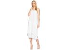 Elliott Lauren Gauze Double Layer Dress With Pockets (white) Women's Dress
