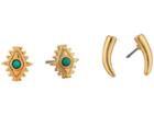 Rebecca Minkoff Set Of 2 Navajo Studs Earrings (gold) Earring